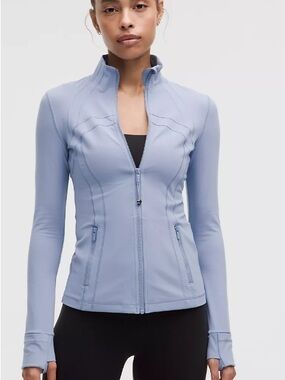 lululemon athletica Light Blue Zip-Up Define jacket